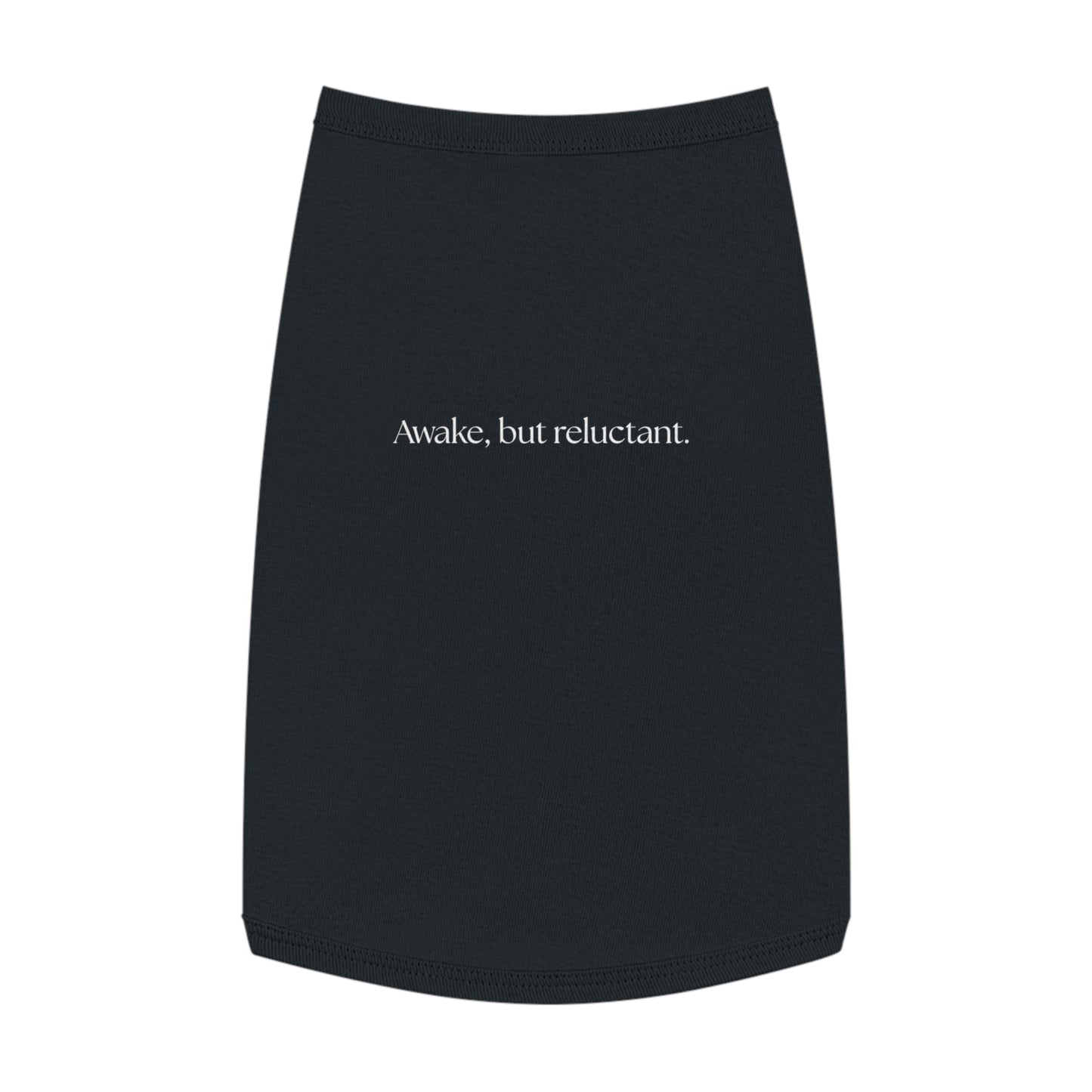 Awake, But Reluctant – Matching Pet Tank for the Barely Motivated (in Black)