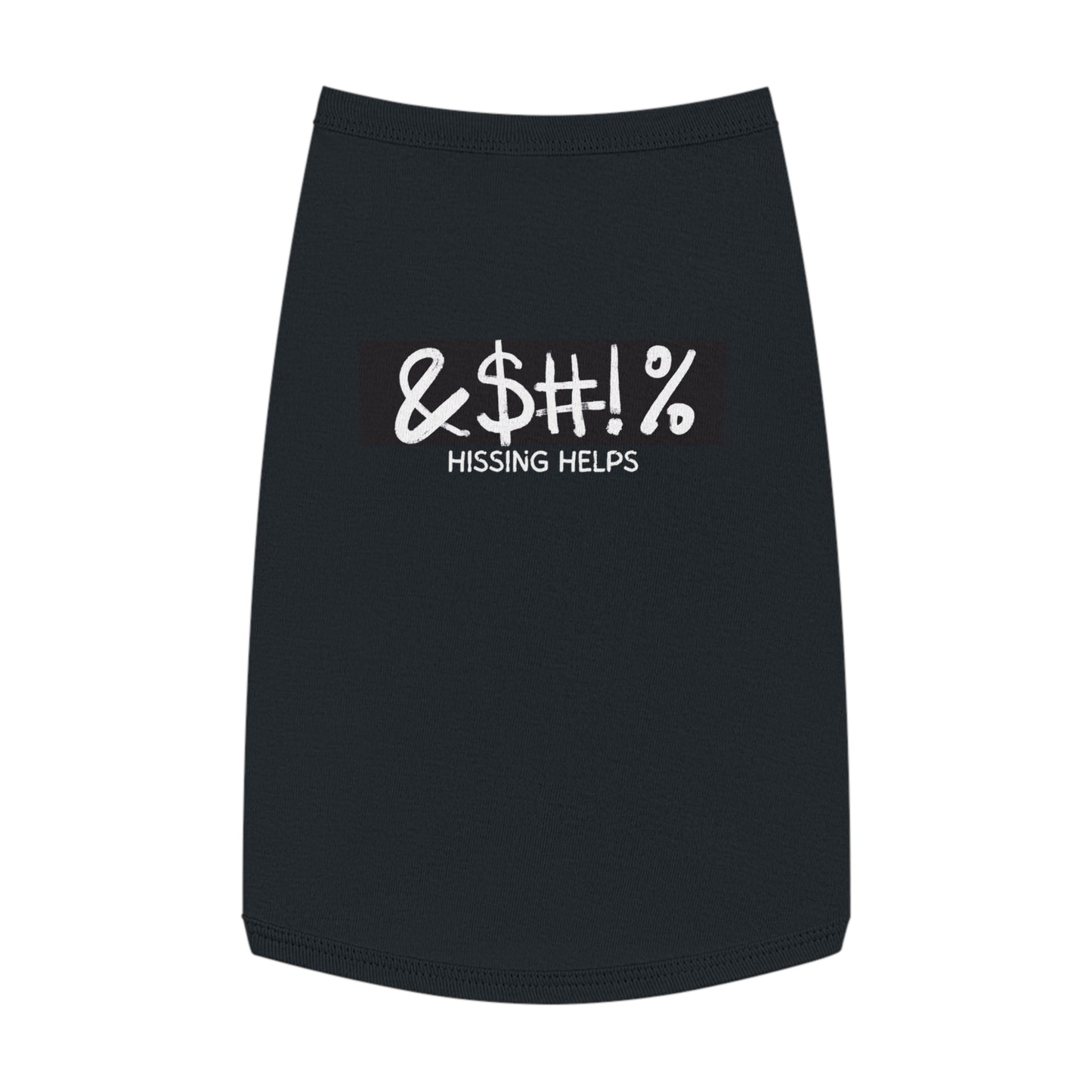 Hissing Helps Cat Tee (In Black)