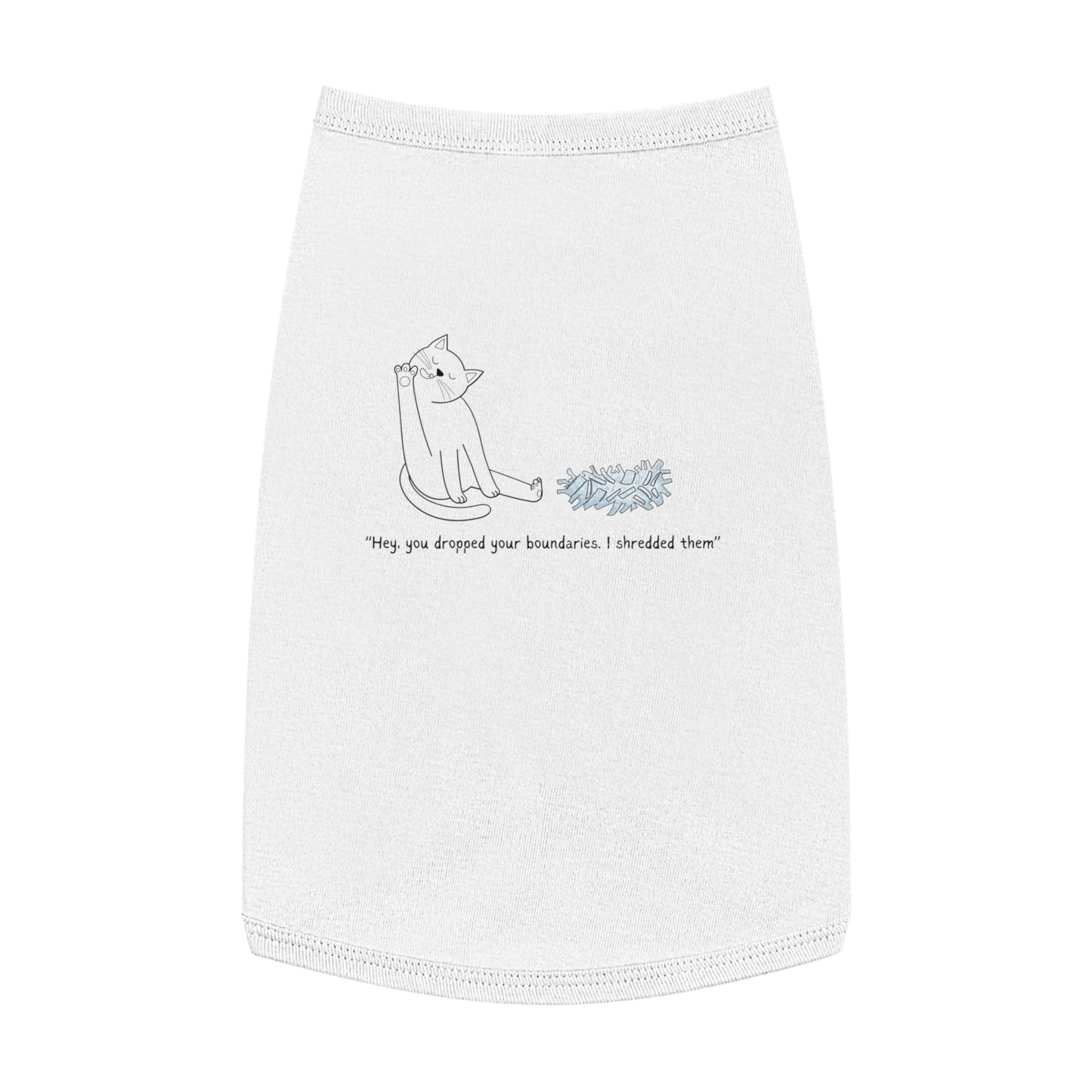 You Dropped Your Boundaries – Stick Figure Cat Tank