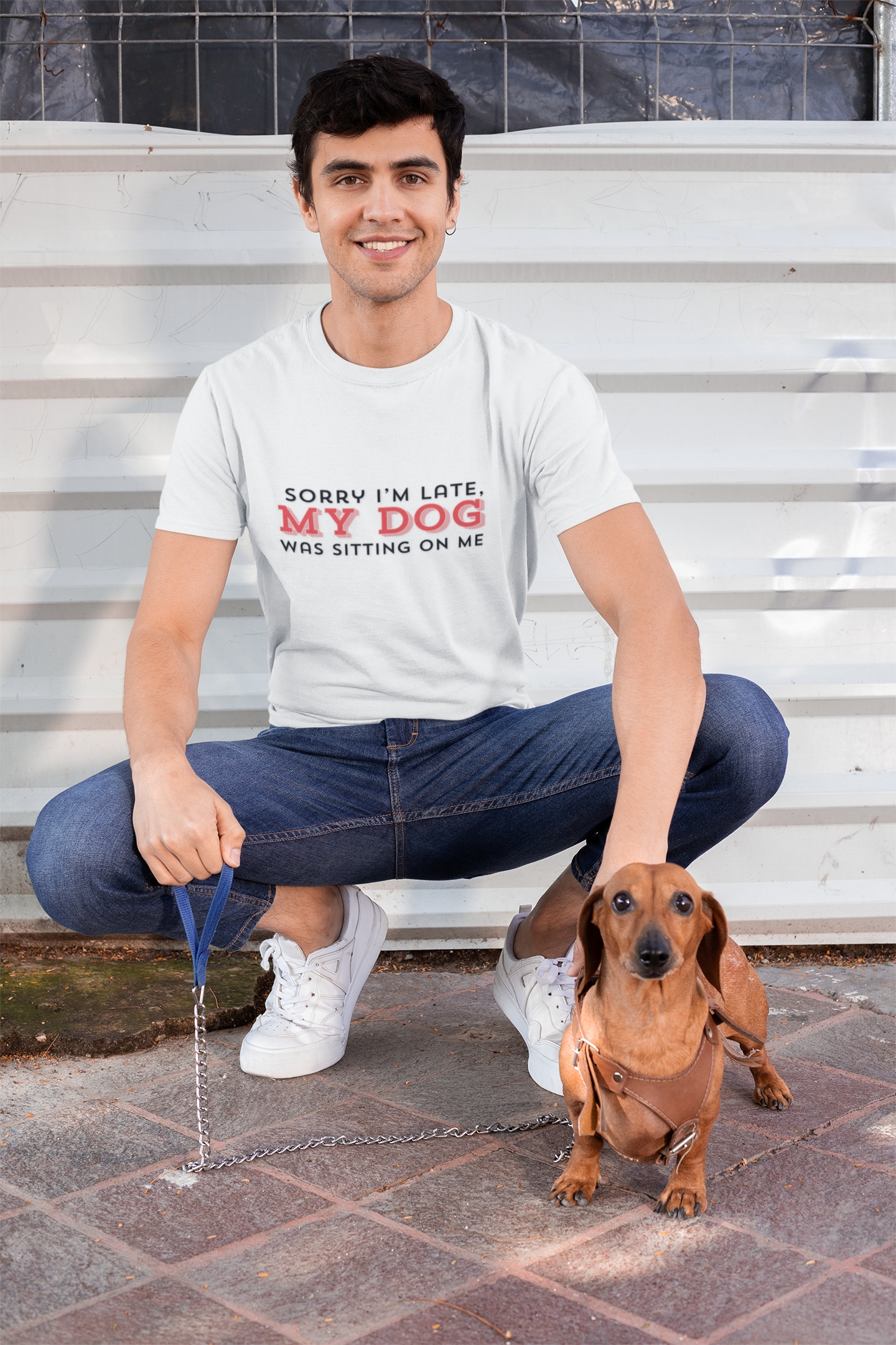 Sorry I’m Late – Dog Lap Excuse Tee