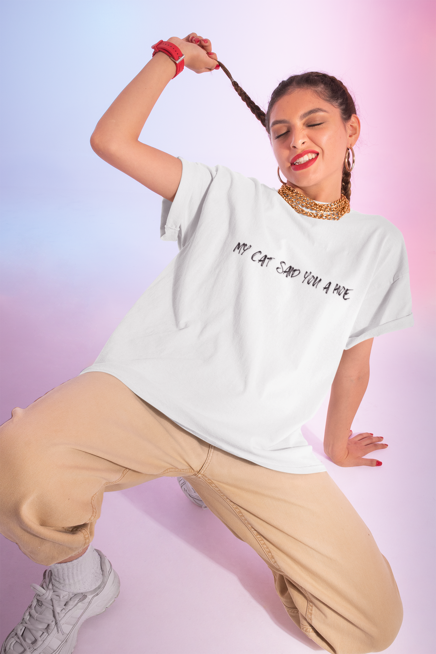 My Cat Said You a Hoe – Sass Tee with Feline Energy