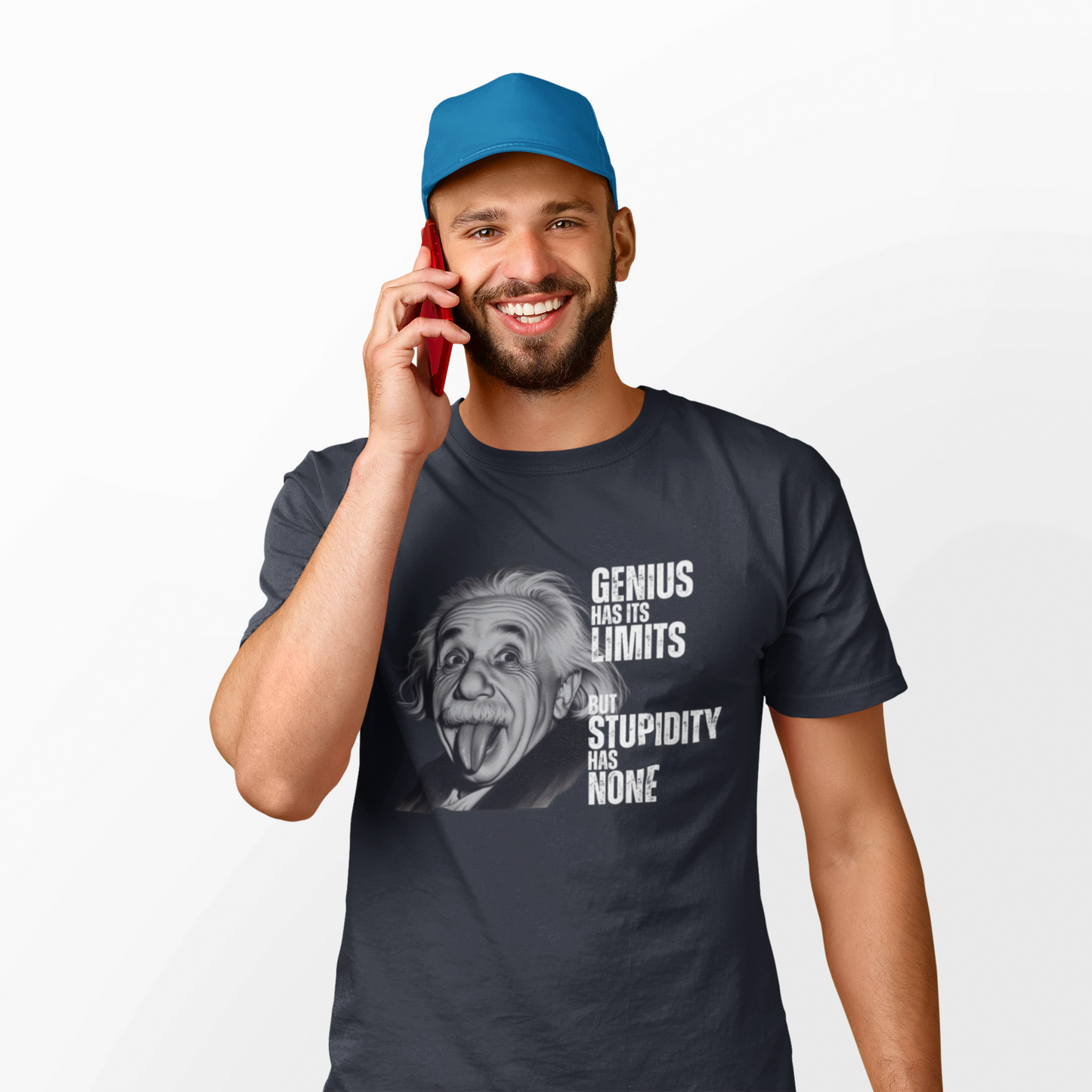 Genius Has Its Limits – Einstein Tongue-Out Tee