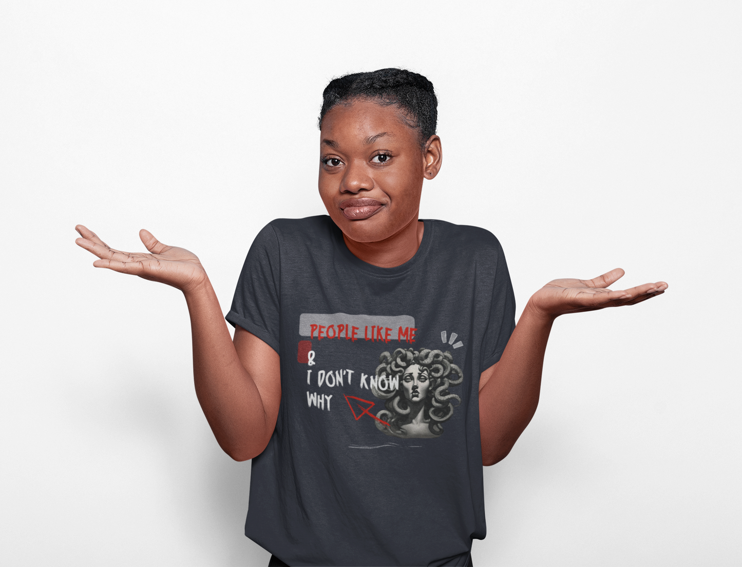 People Like Me & I Don’t Know Why – Medusa Graffiti Tee