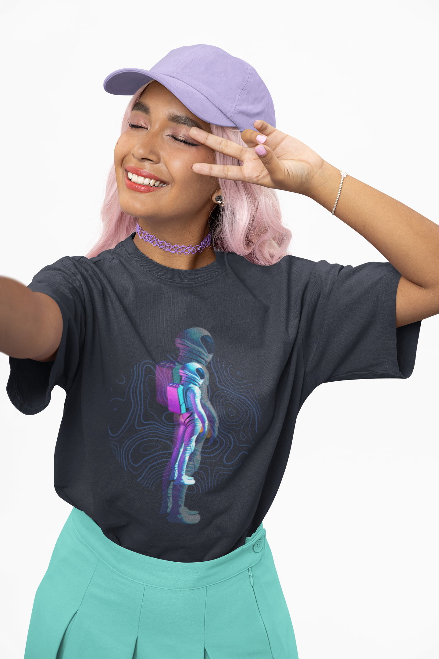 Cosmic Drifter – Psychedelic Astronaut Tee for the Space-Tripped Soul