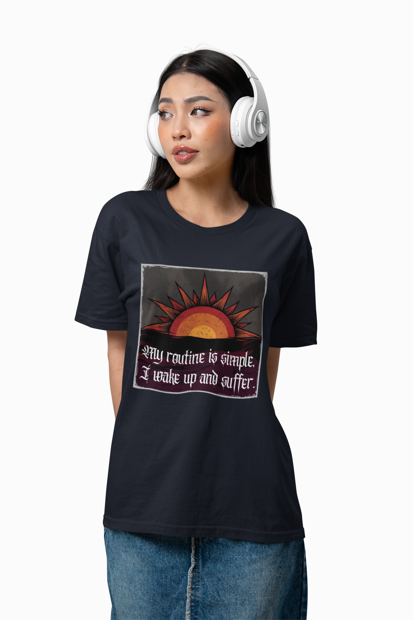 I Wake Up and Suffer – Vintage Sun Tee for the Existentially Exhausted