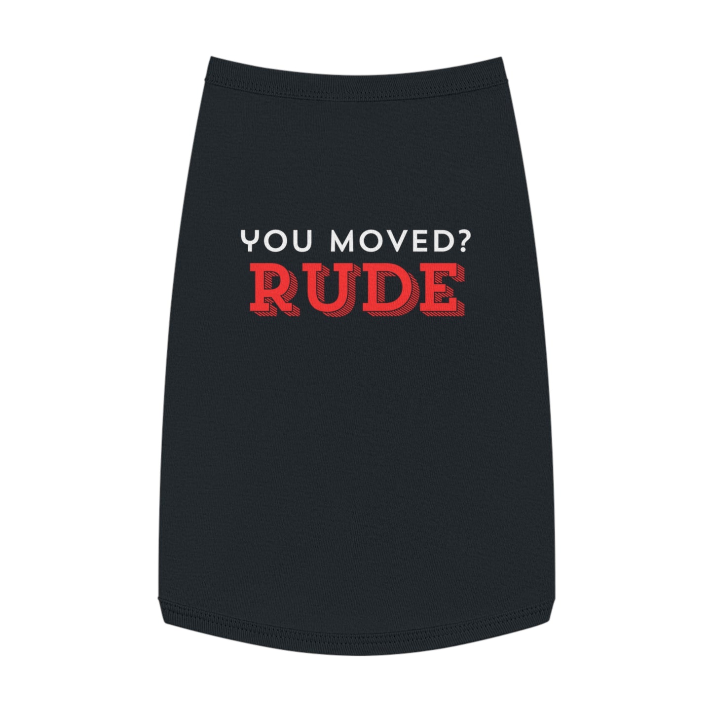 You Moved? Rude. – Matching Cat Tank for the Cozy Tyrant (In Black)