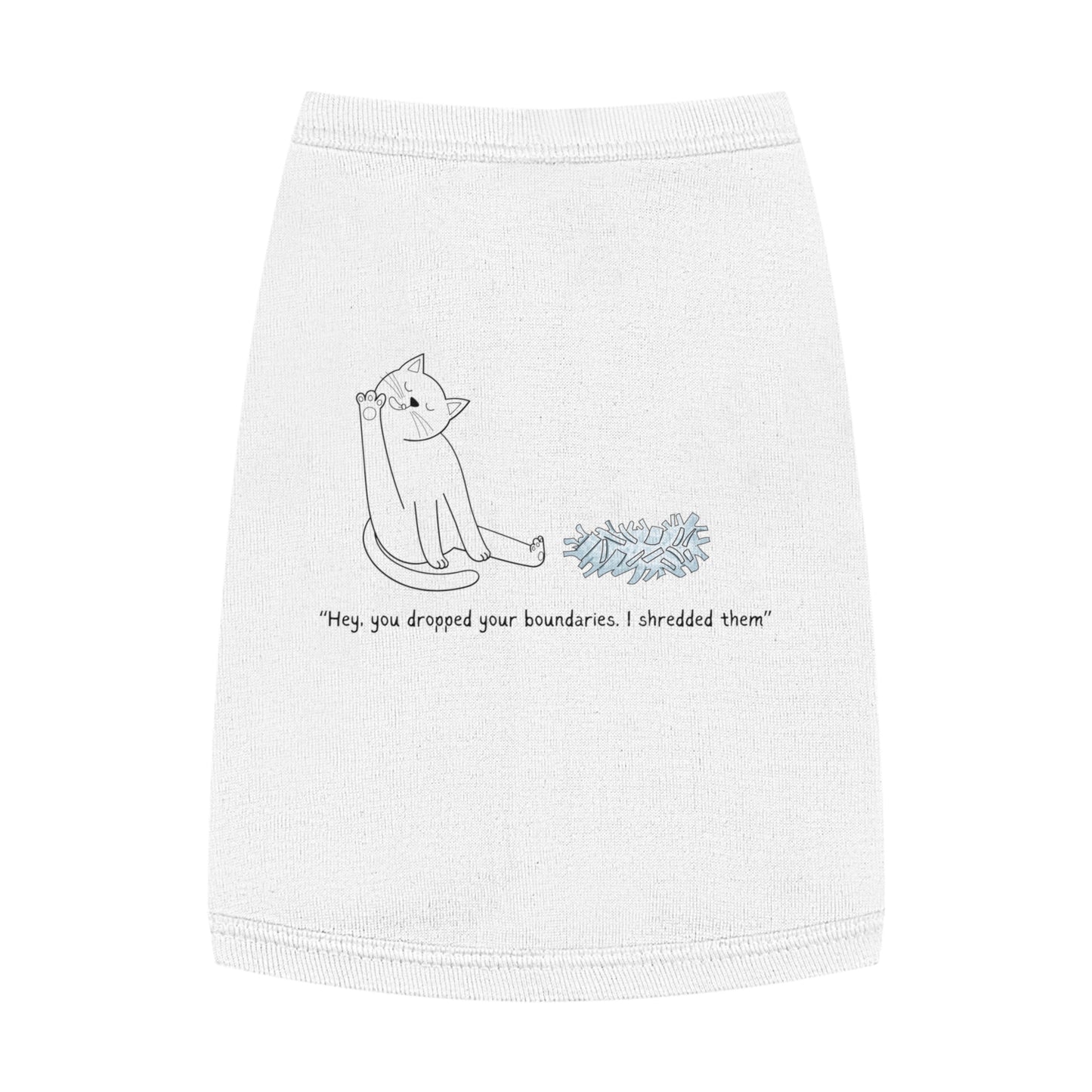 You Dropped Your Boundaries – Stick Figure Cat Tank