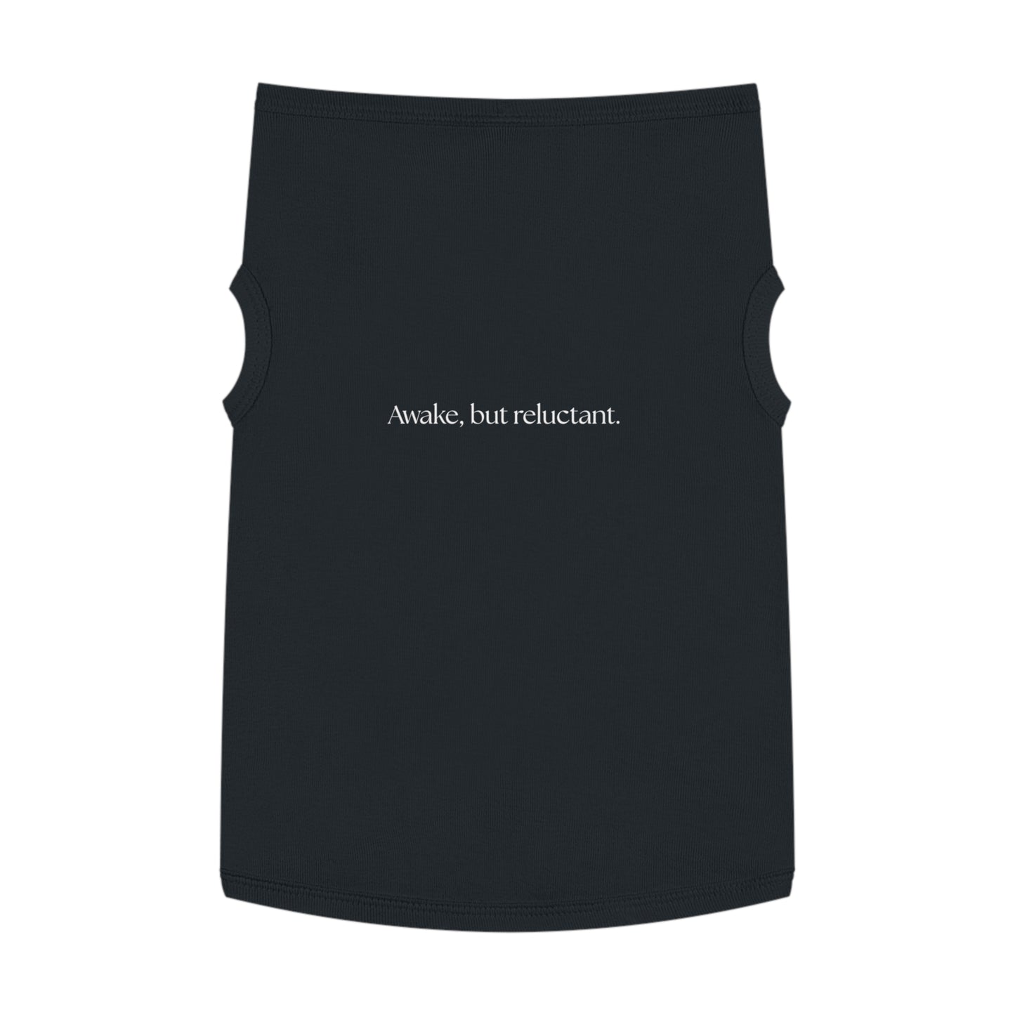 Awake, But Reluctant – Matching Pet Tank for the Barely Motivated (in Black)