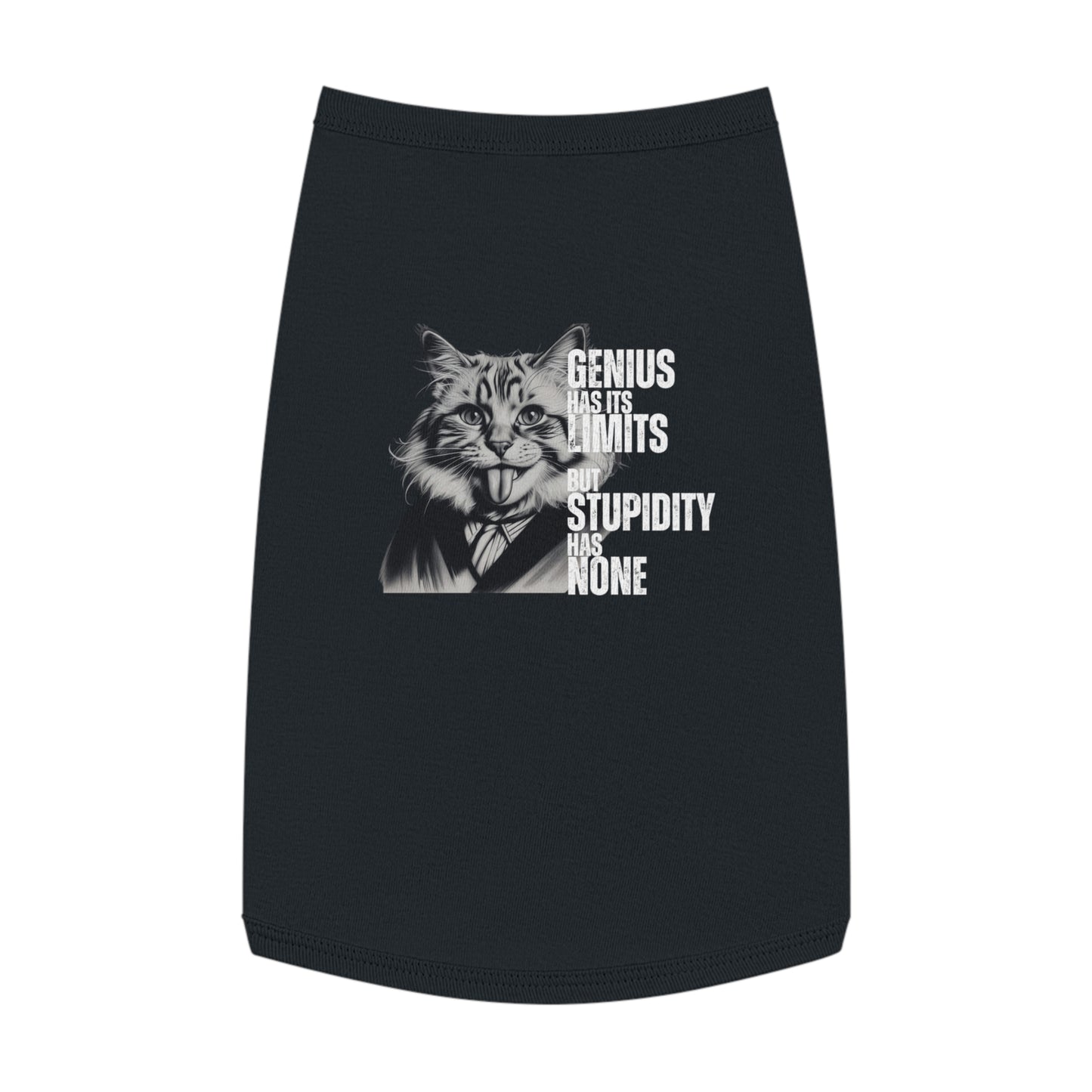 Genius vs. Stupidity (Einstein Cat Tee)