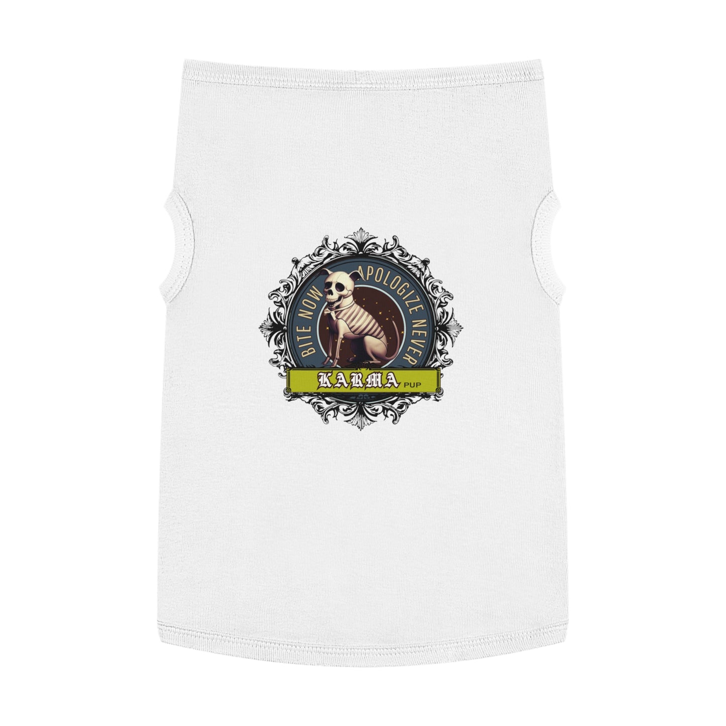 Karma Pup – Skeleton Dog Attitude Tank