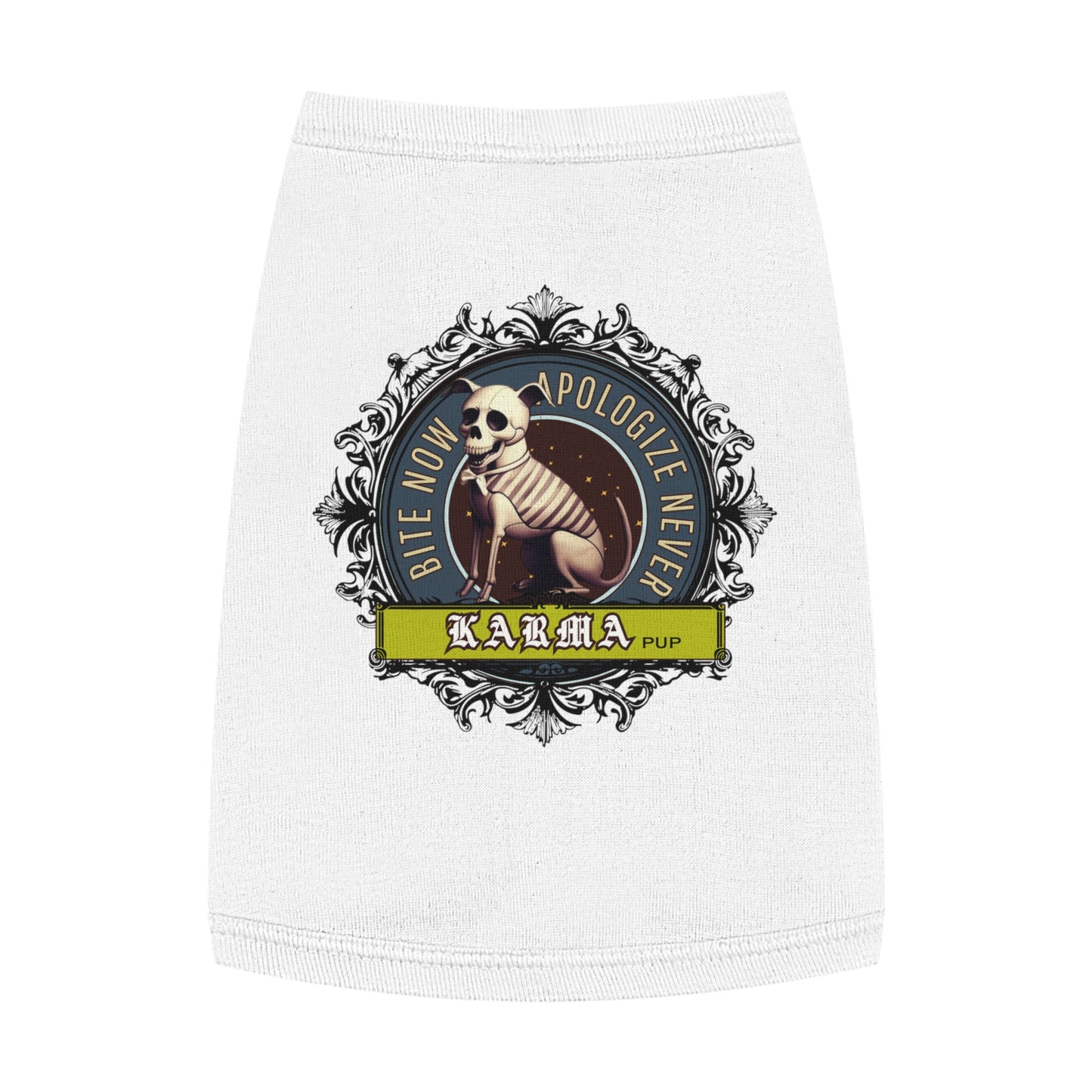 Karma Pup – Skeleton Dog Attitude Tank