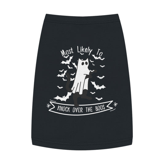 Knock Over the Boos – Tee for the Chaos Cat (in Black)