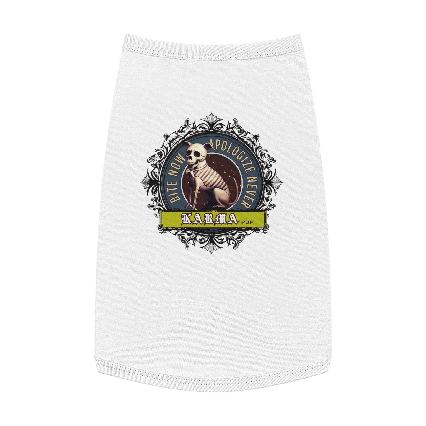 Karma Pup – Skeleton Dog Attitude Tank