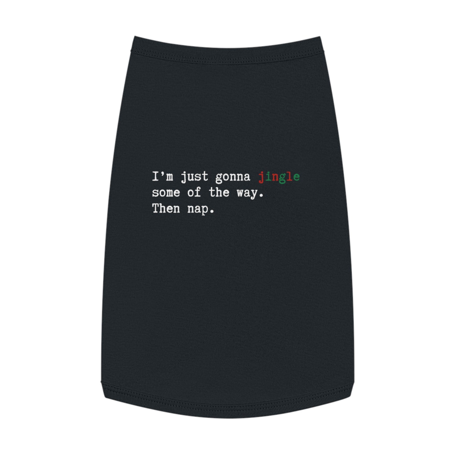 Jingle Some of the Way – Tee for the Nap-Ready Pup In Black