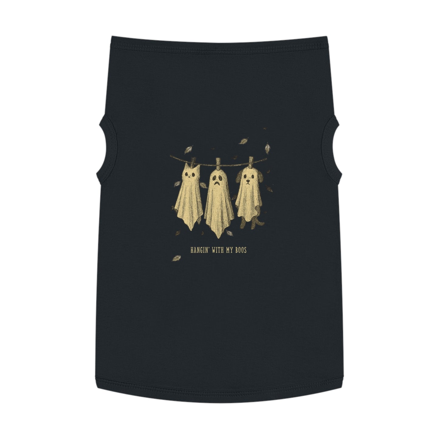 Hangin’ With My Boos – Tee for the Spooky-Cute Sidekick (in Black)
