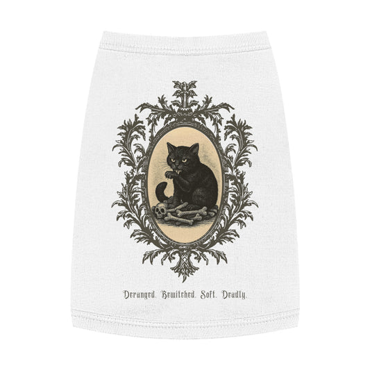Deranged. Bewitched. Soft. Deadly. – Tee for the Feline Menace (Black Cat)