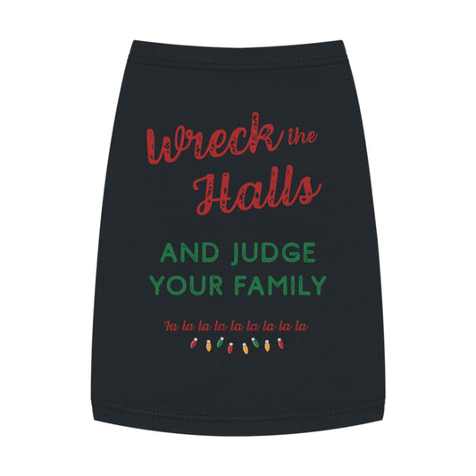 Wreck the Halls (and Judge Your Family) – Tee for the Festive Feline