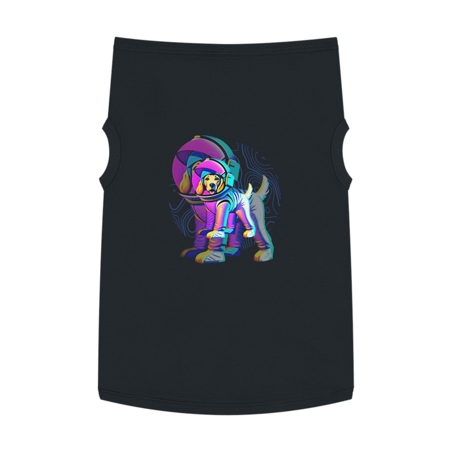 Space Paw-neer – Psychedelic Dogstronaut Tank