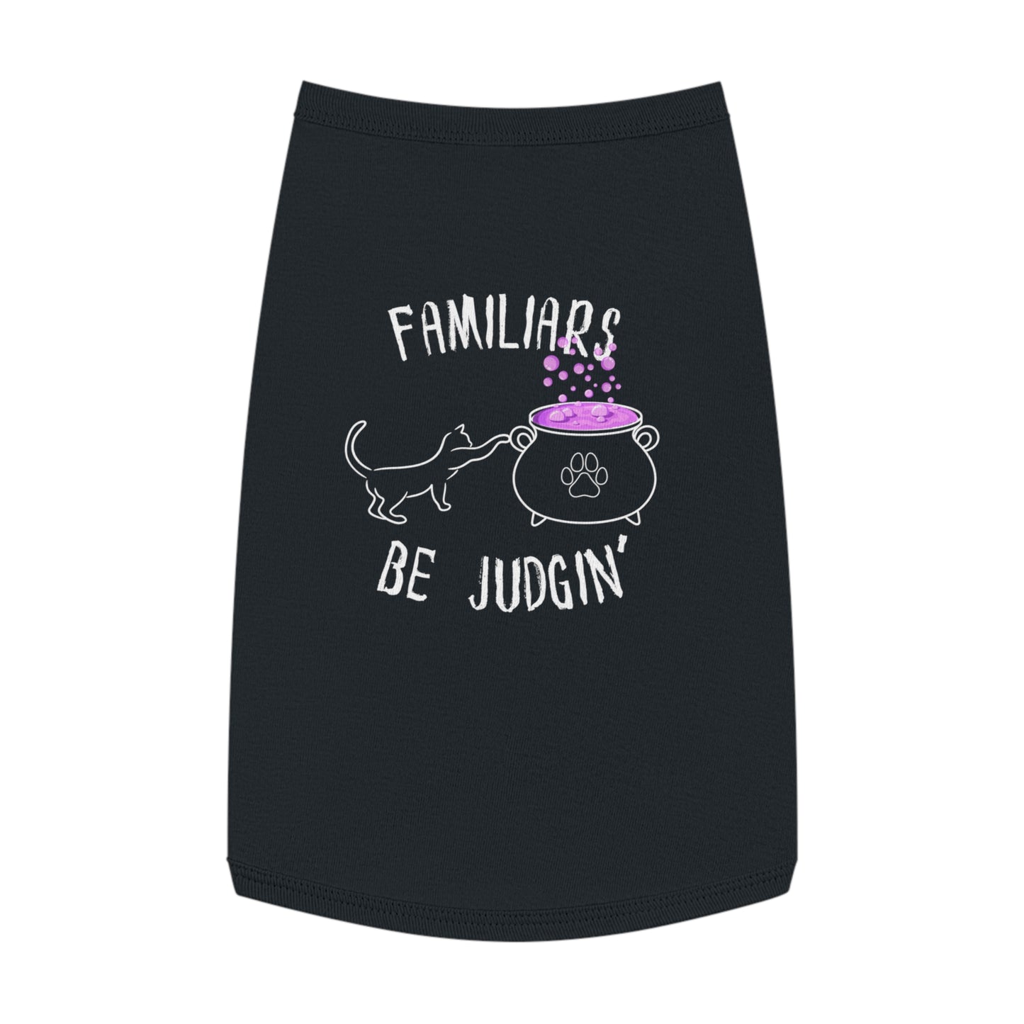 Familiars Be Judgin’ – Tee for the Cat Who Knows Better (in Black)