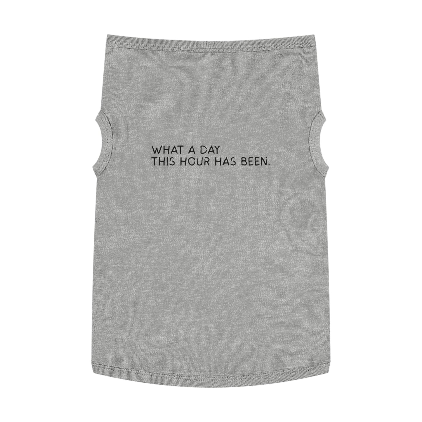What a Day This Hour Has Been – Matching Pet Tank for the Dramatic Companion