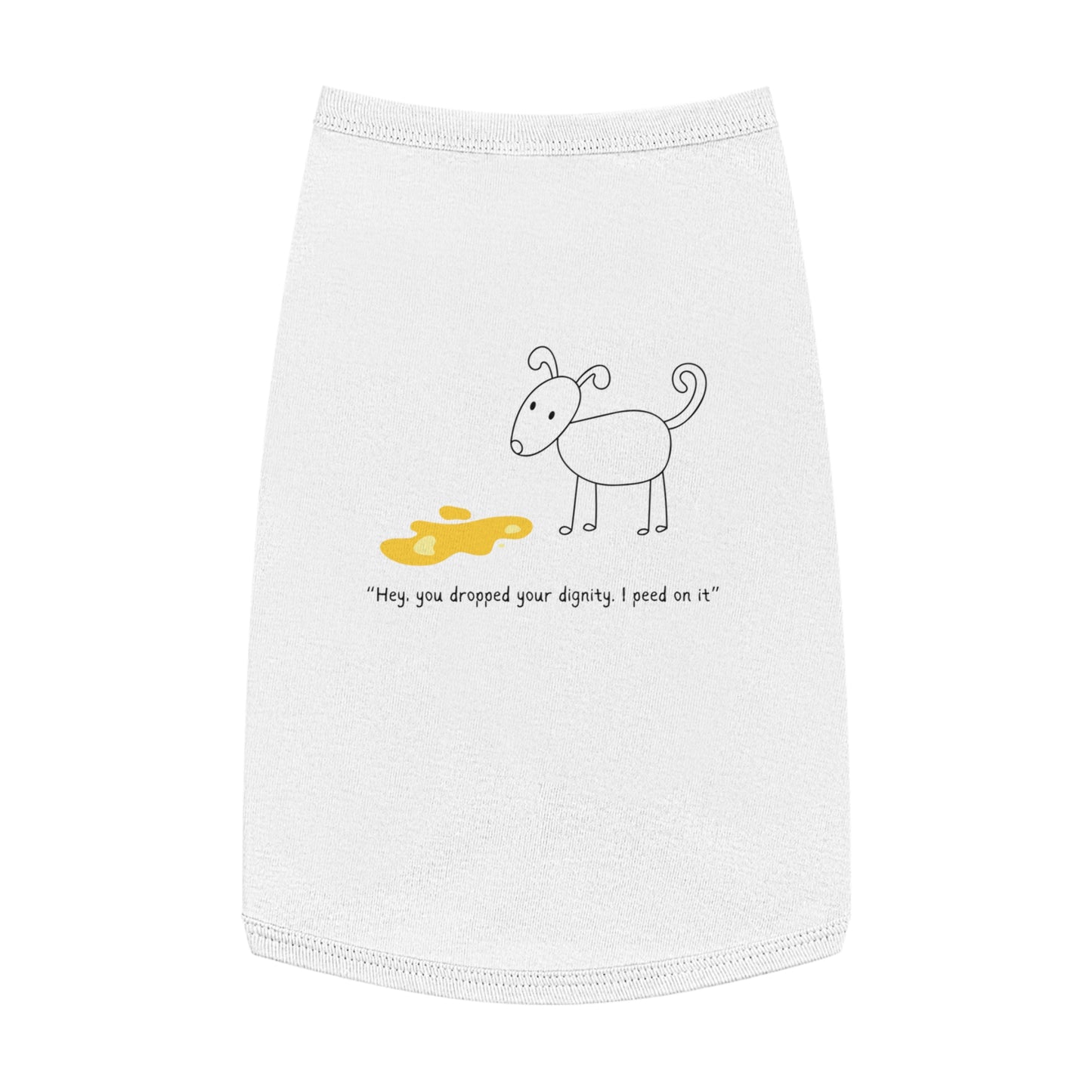 You Dropped Your Dignity – Stick Figure Dog Tank