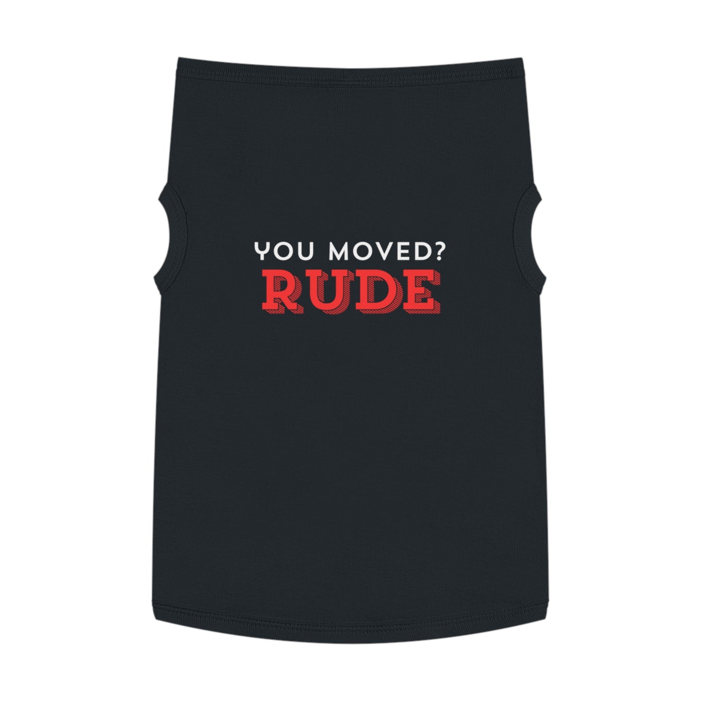 You Moved? Rude. – Matching Cat Tank for the Cozy Tyrant (In Black)