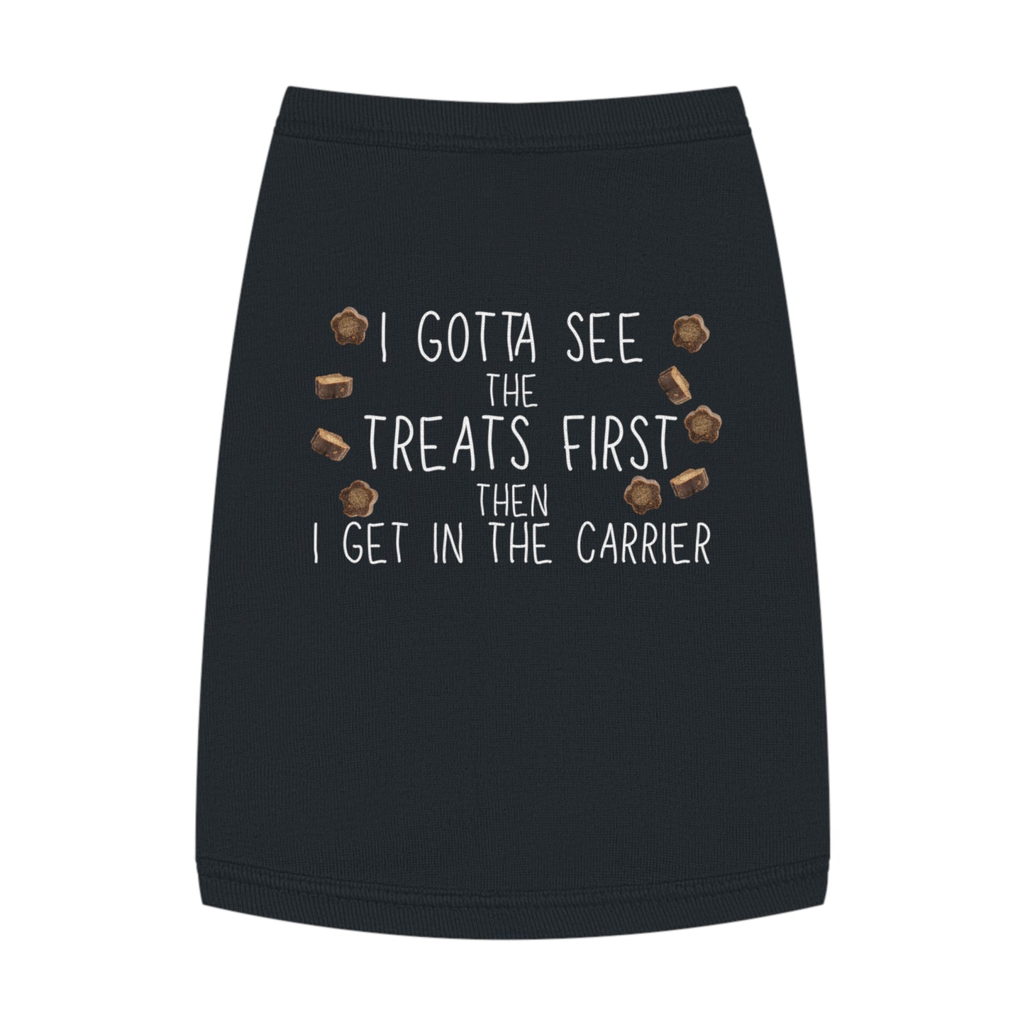 Carrier? Show Me the Treats First – Tee for the Cattitude-Heavy (in Black)