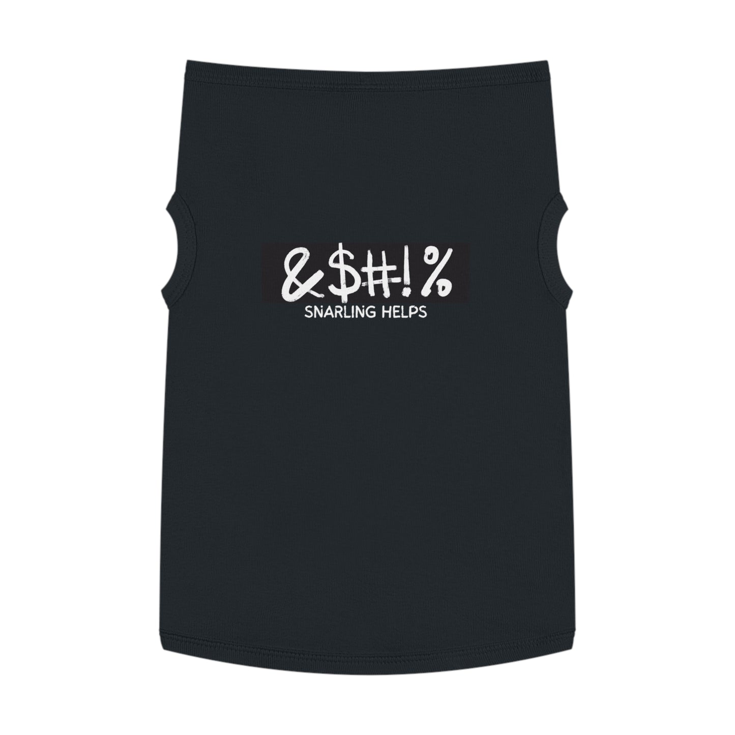Snarling Helps – Matching Pet Tank for the Moody & Muzzle-Free (in Black)