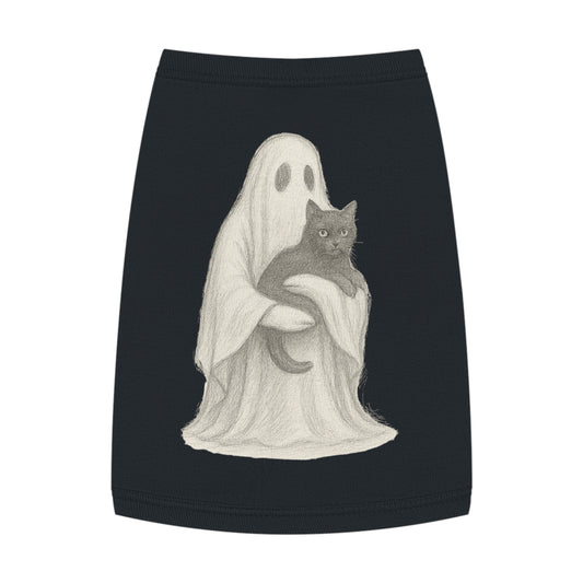 Spectral Embrace – Tee for the Ghostly Cat Companion
