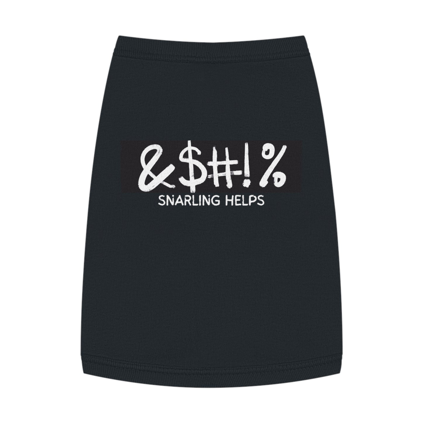 Snarling Helps – Matching Pet Tank for the Moody & Muzzle-Free (in Black)