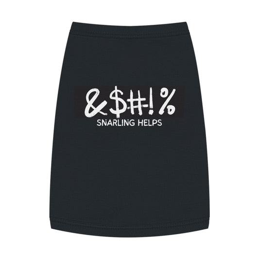 Snarling Helps – Matching Pet Tank for the Moody & Muzzle-Free (in Black)