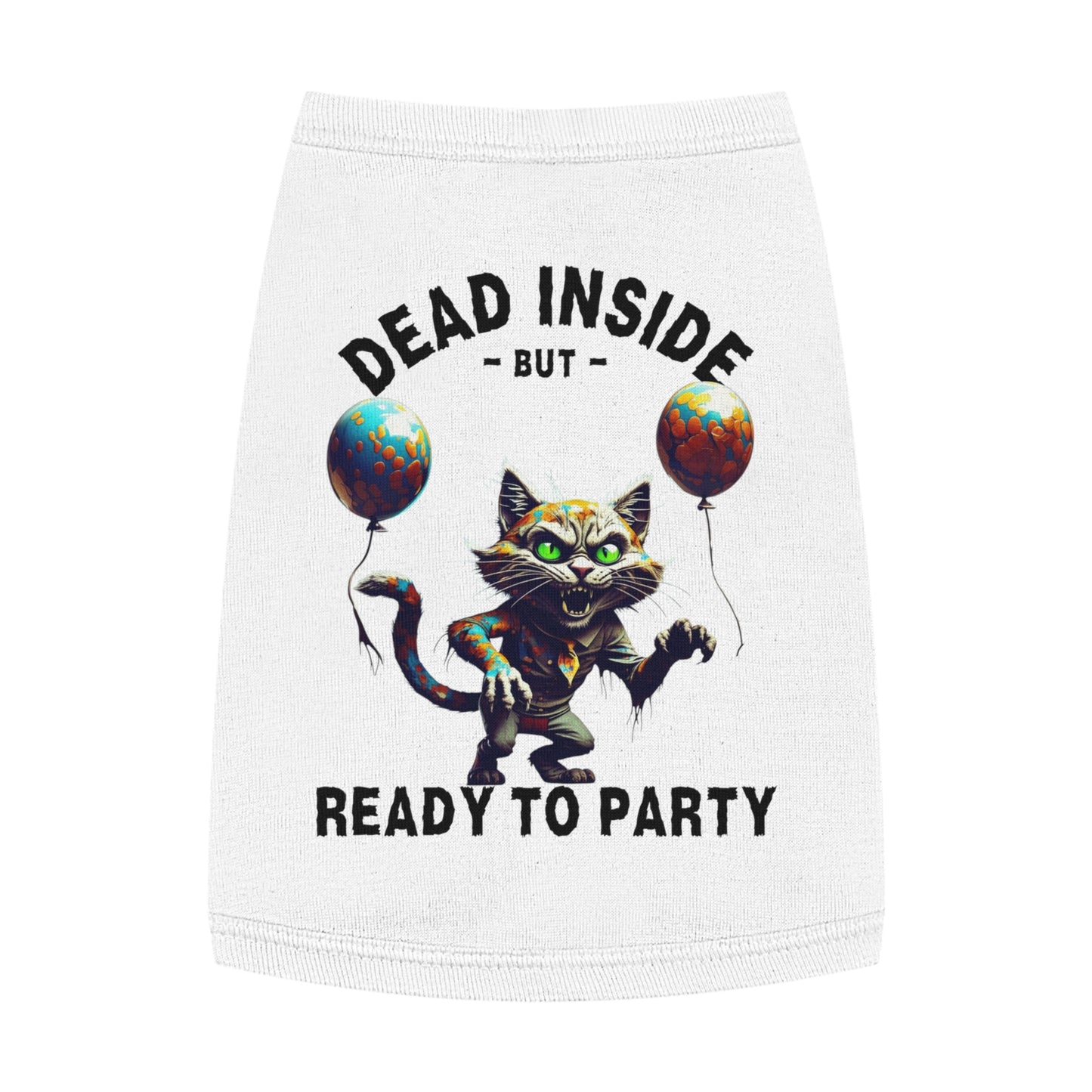 Dead Inside But Ready to Party – Zombie Cat Tank