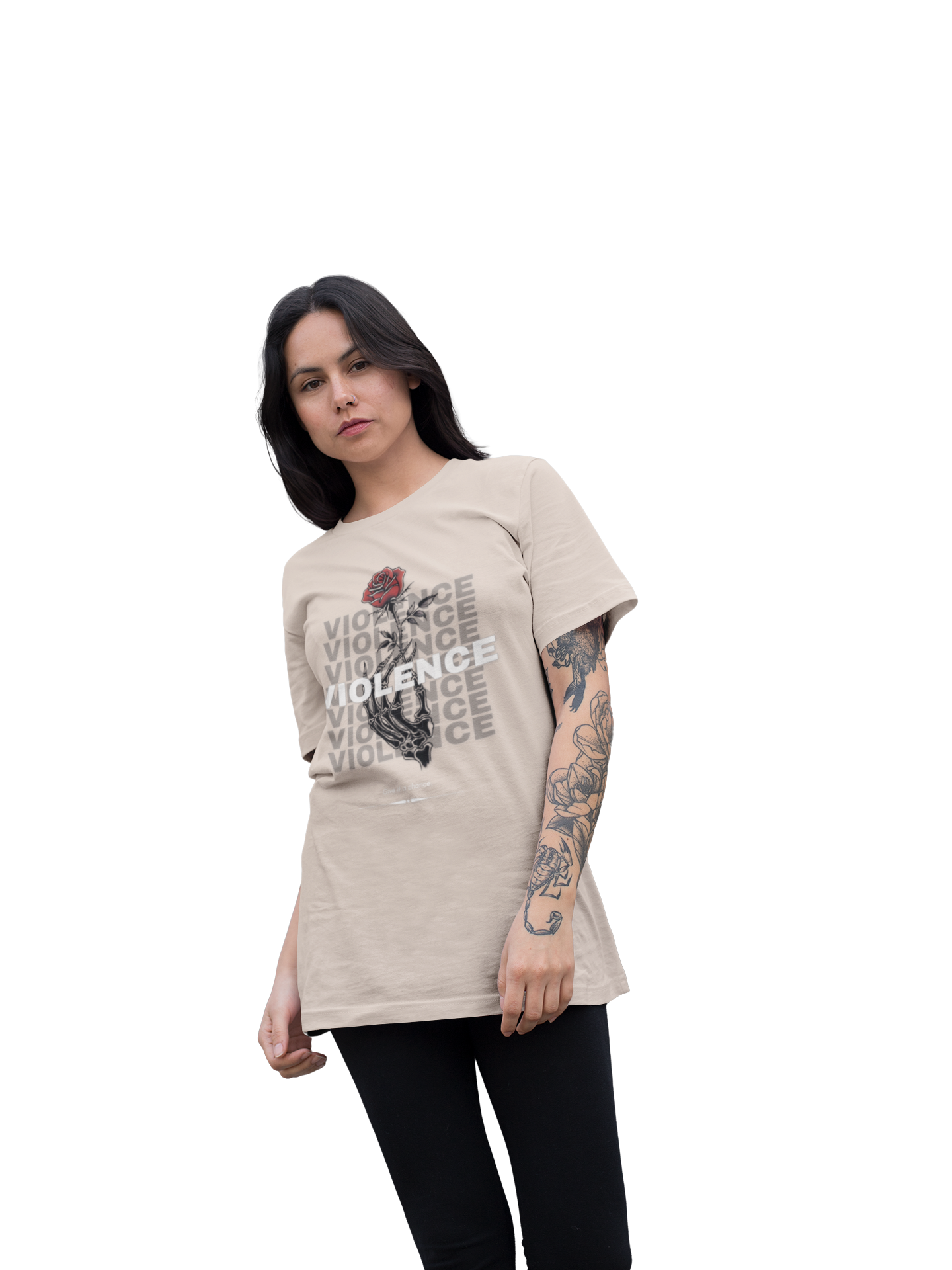 Violence – Skeleton Rose Graphic Tee