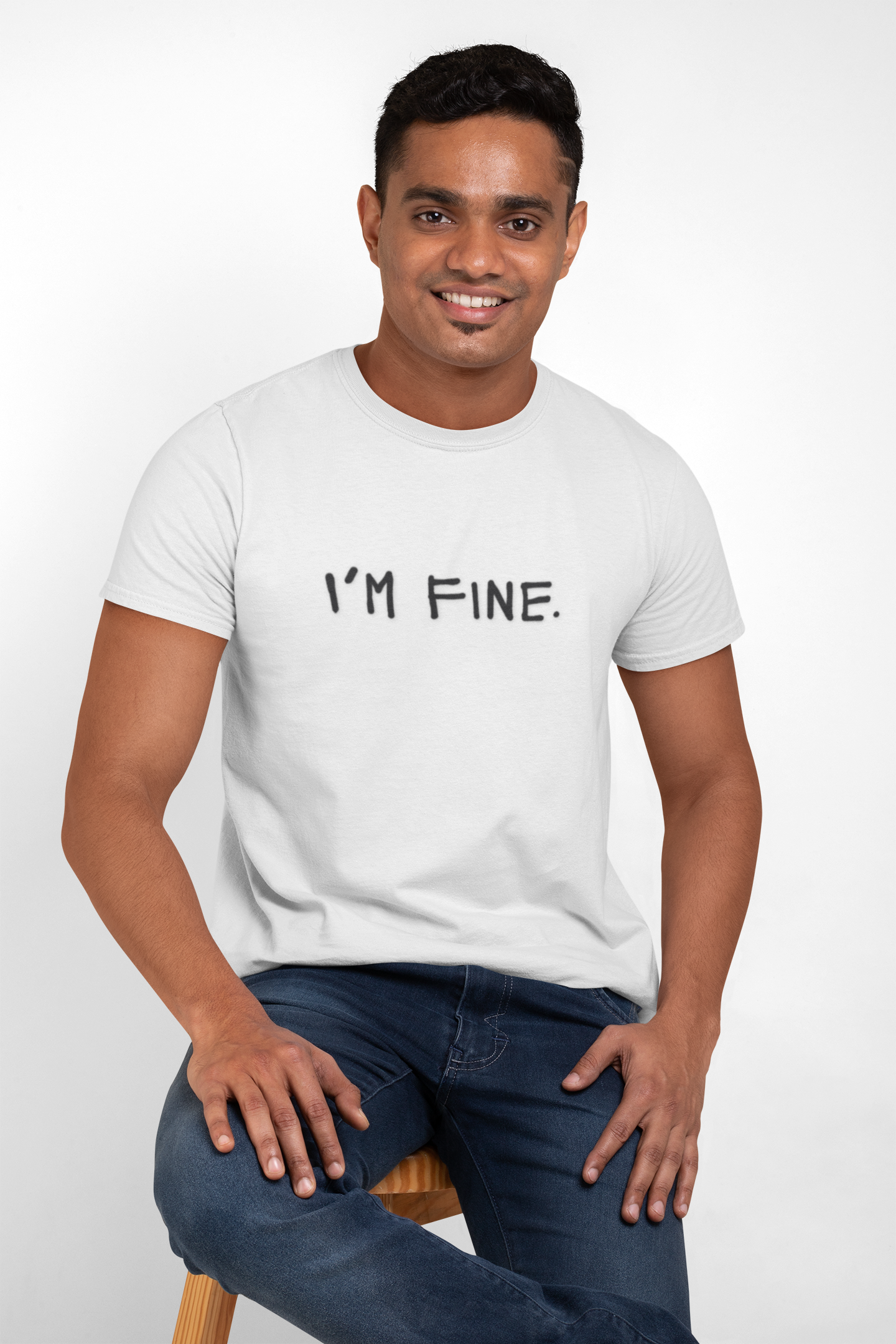 I’m Fine – Matching Tee for the Emotionally Suspicious