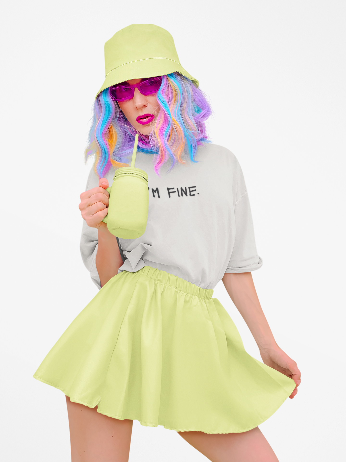 I’m Fine – Matching Tee for the Emotionally Suspicious