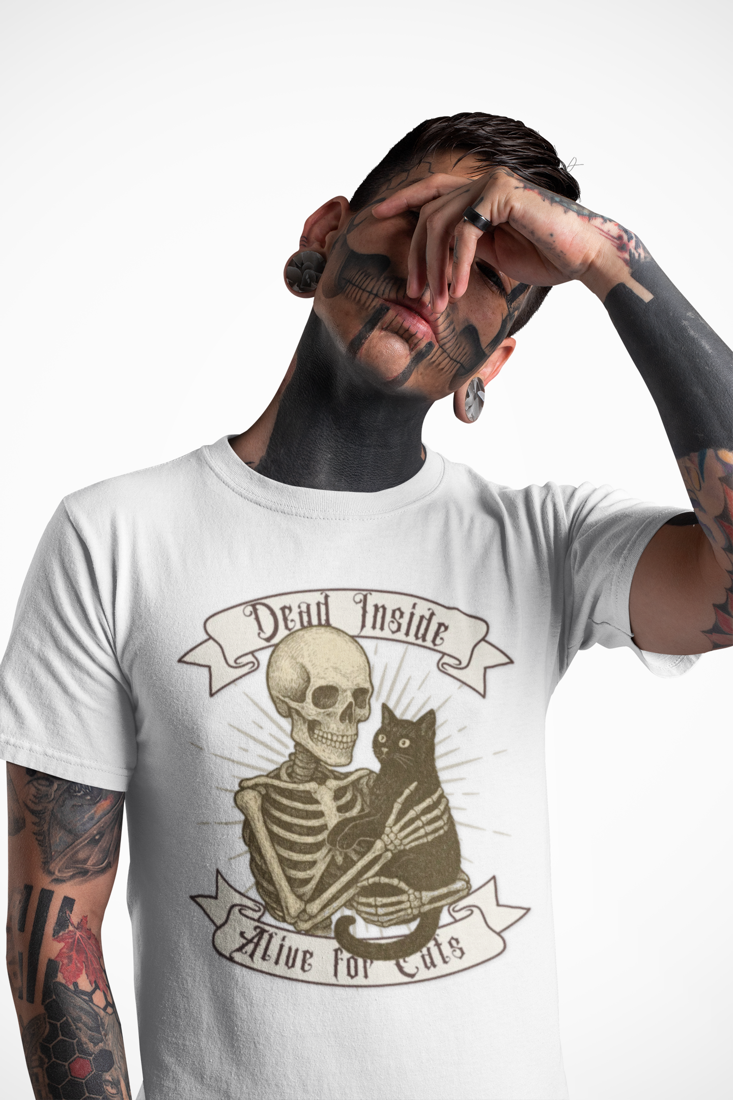 Dead Inside – Tee for the Cat-Obsessed and Unapologetic