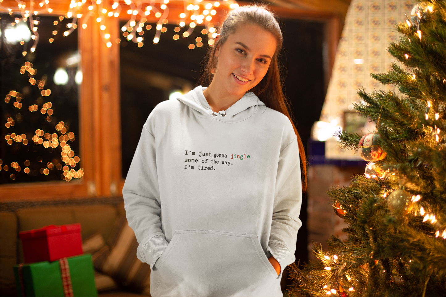 Jingle Some of the Way – Hoodie for the Festively Exhausted