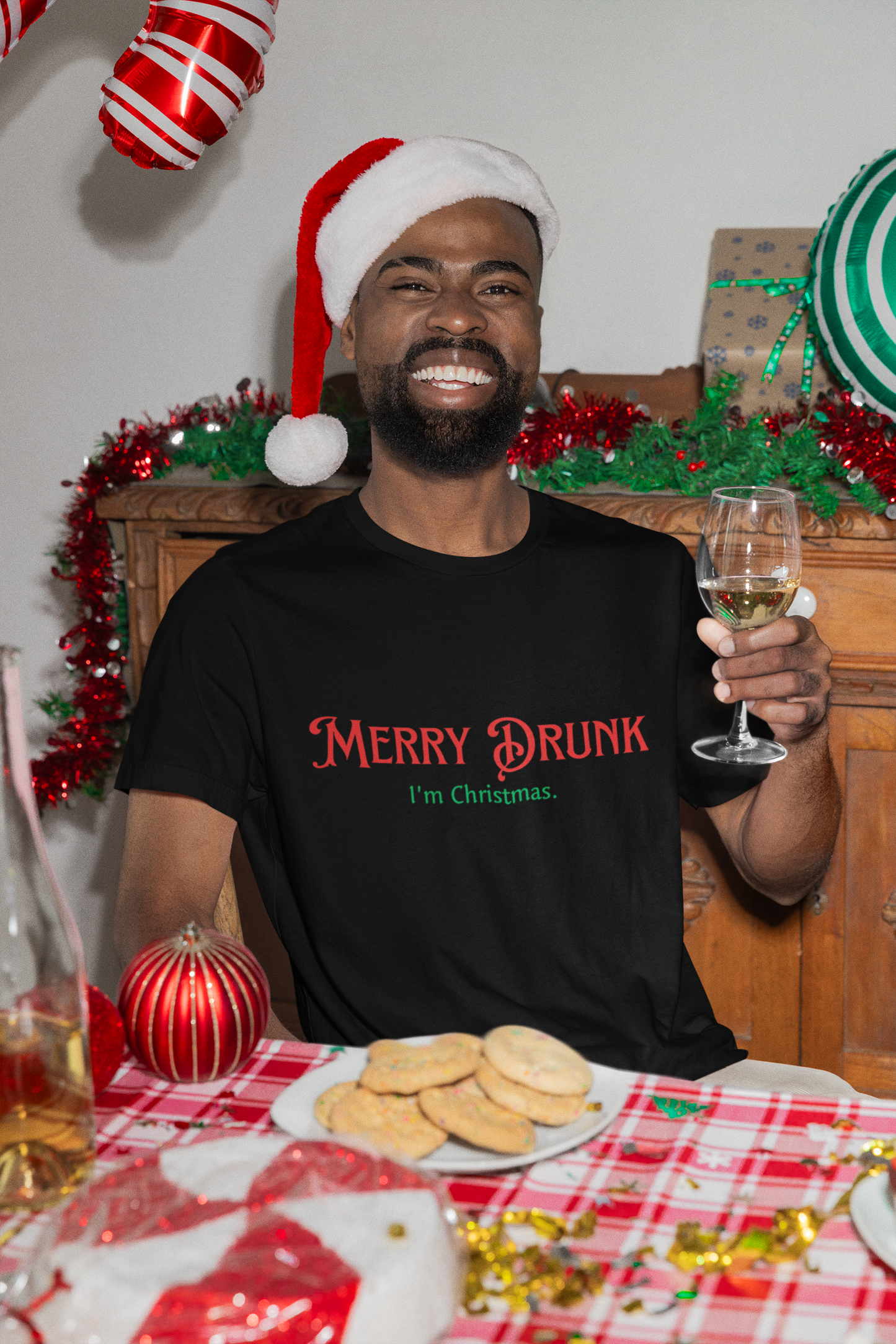 Merry Drunk – Tee for the Holiday Spirit(ual)