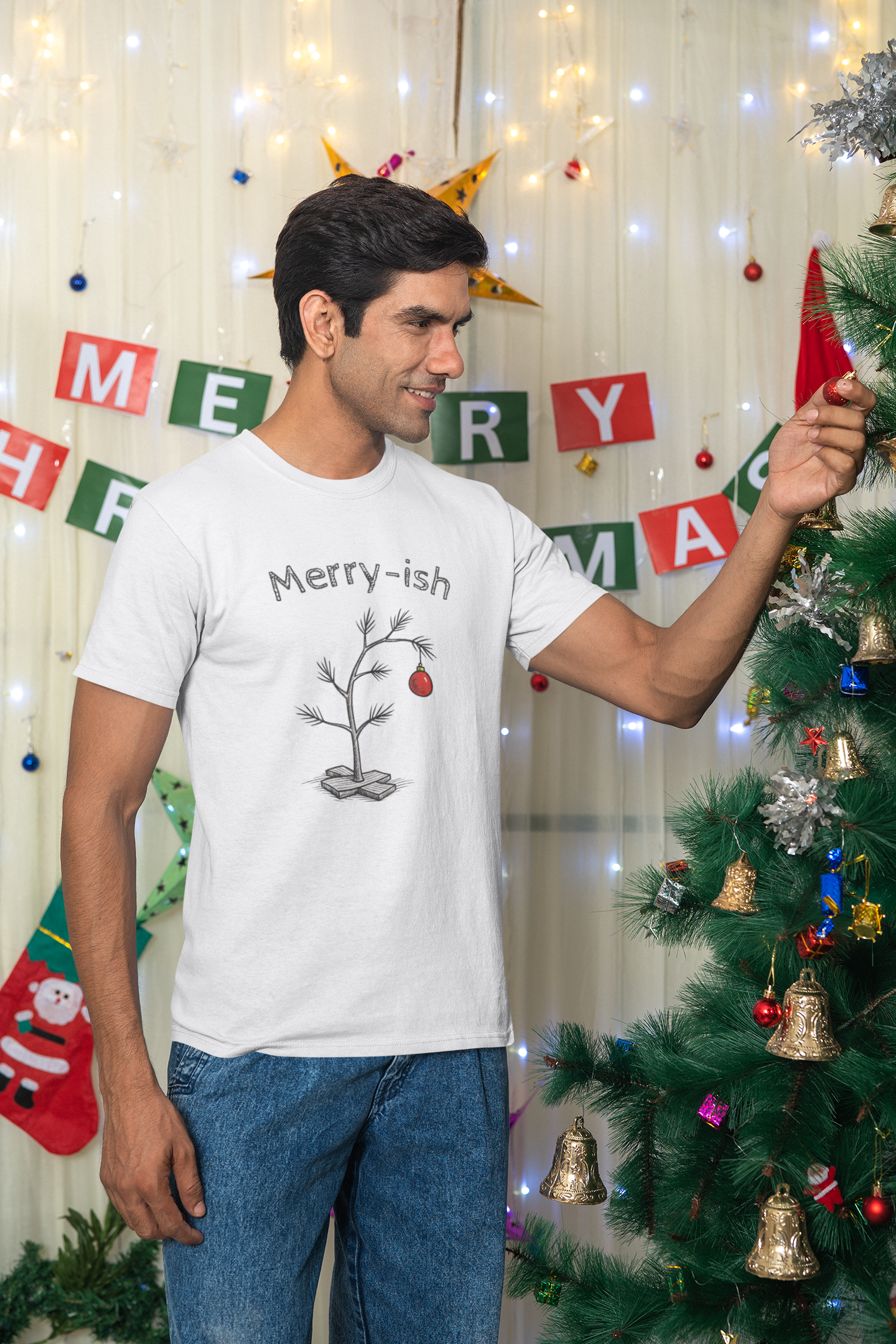 Merry-ish – Tee for the Minimally Festive