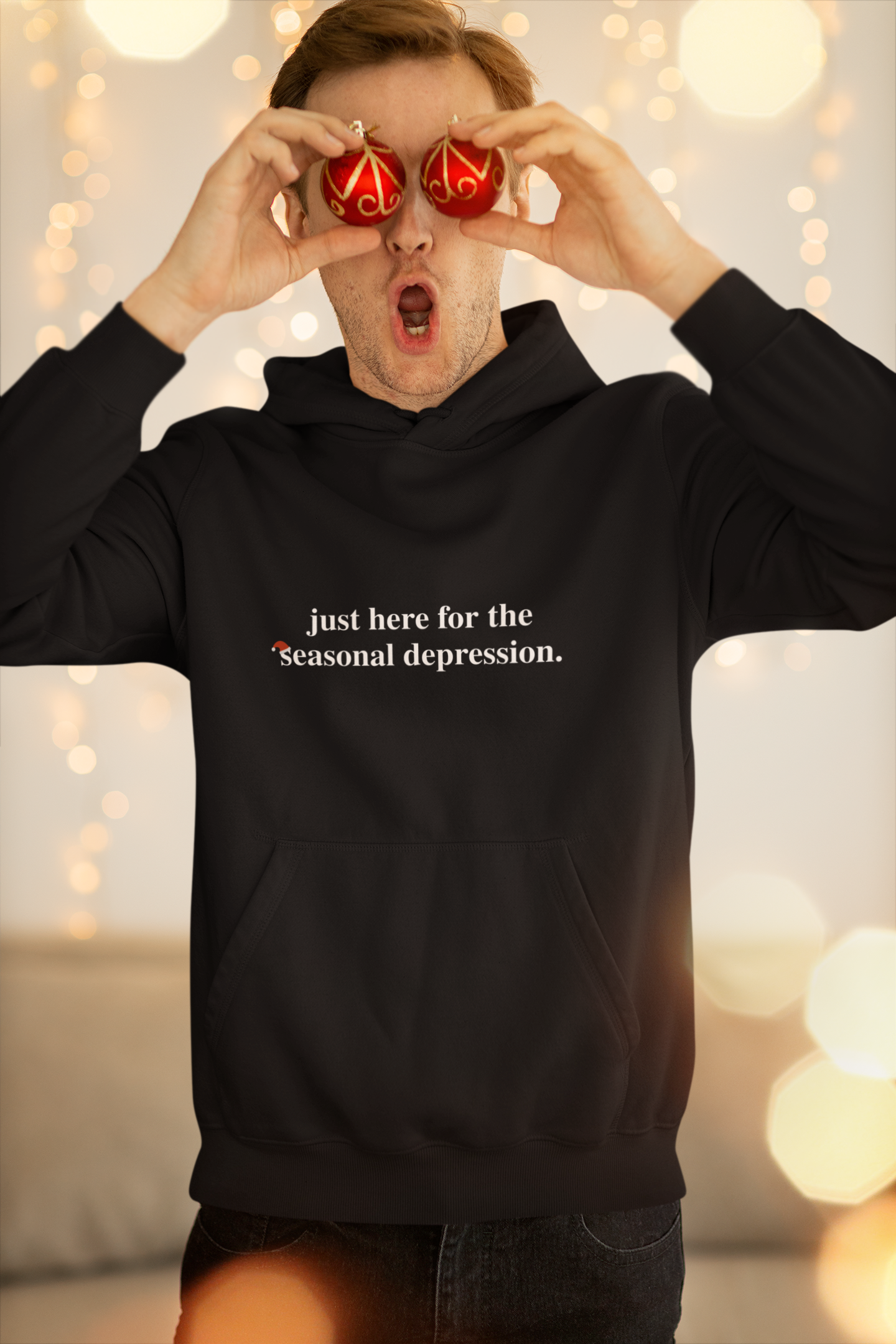 Seasonal Depression – Hoodie for the Holiday Realist