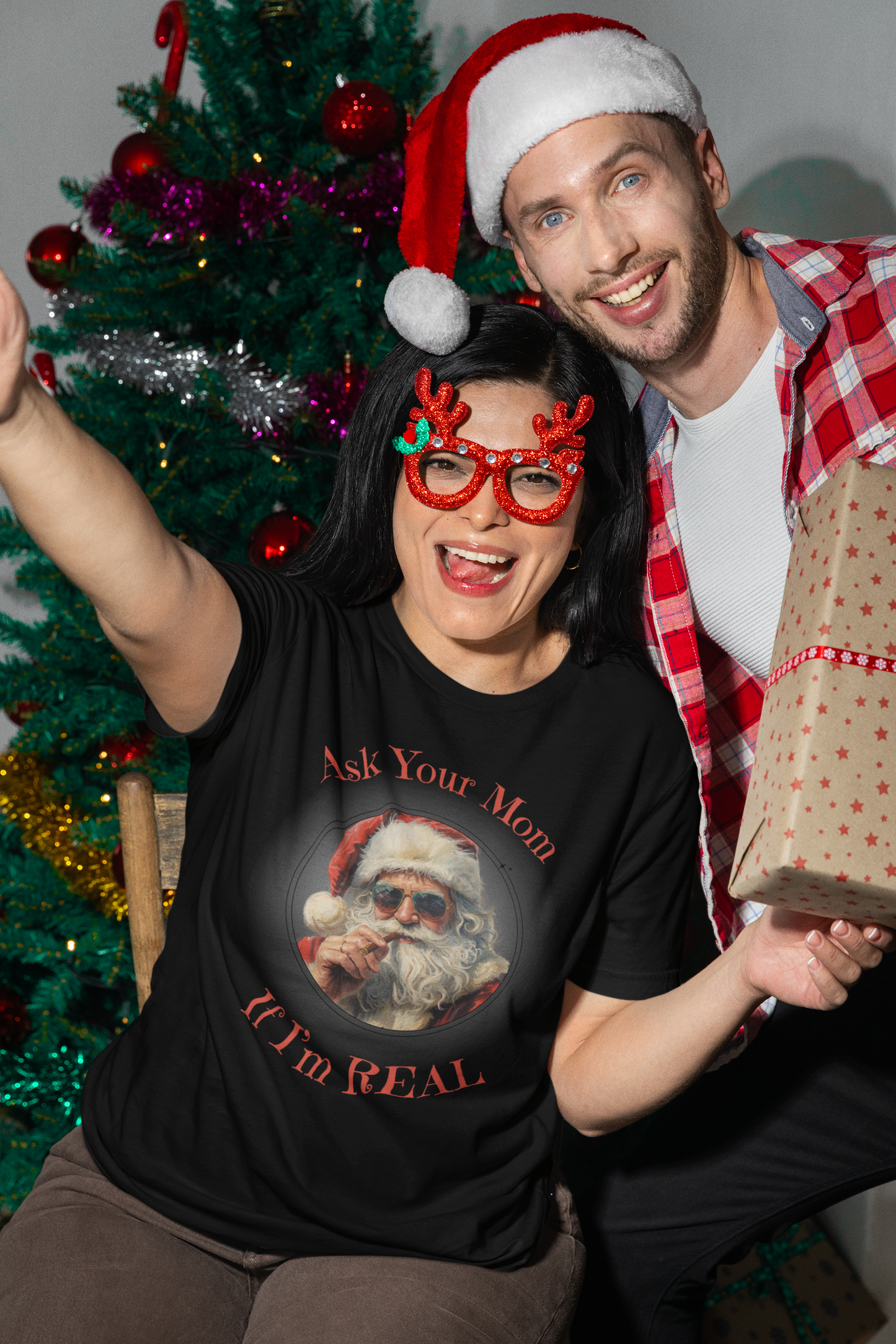 Ask Your Mom If I’m Real – Tee for the Holiday Menace