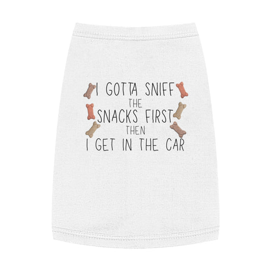 Snacks Before Rides – Tee for the Treat-Obsessed Pup