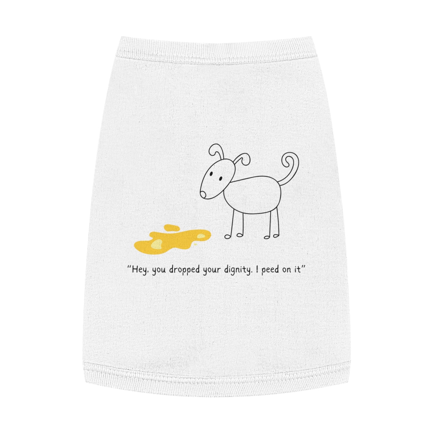 You Dropped Your Dignity – Stick Figure Dog Tank