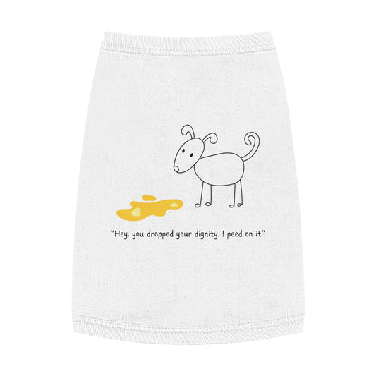 You Dropped Your Dignity – Stick Figure Dog Tank