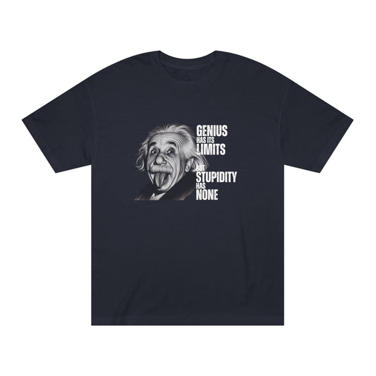 Genius Has Its Limits – Einstein Tongue-Out Tee