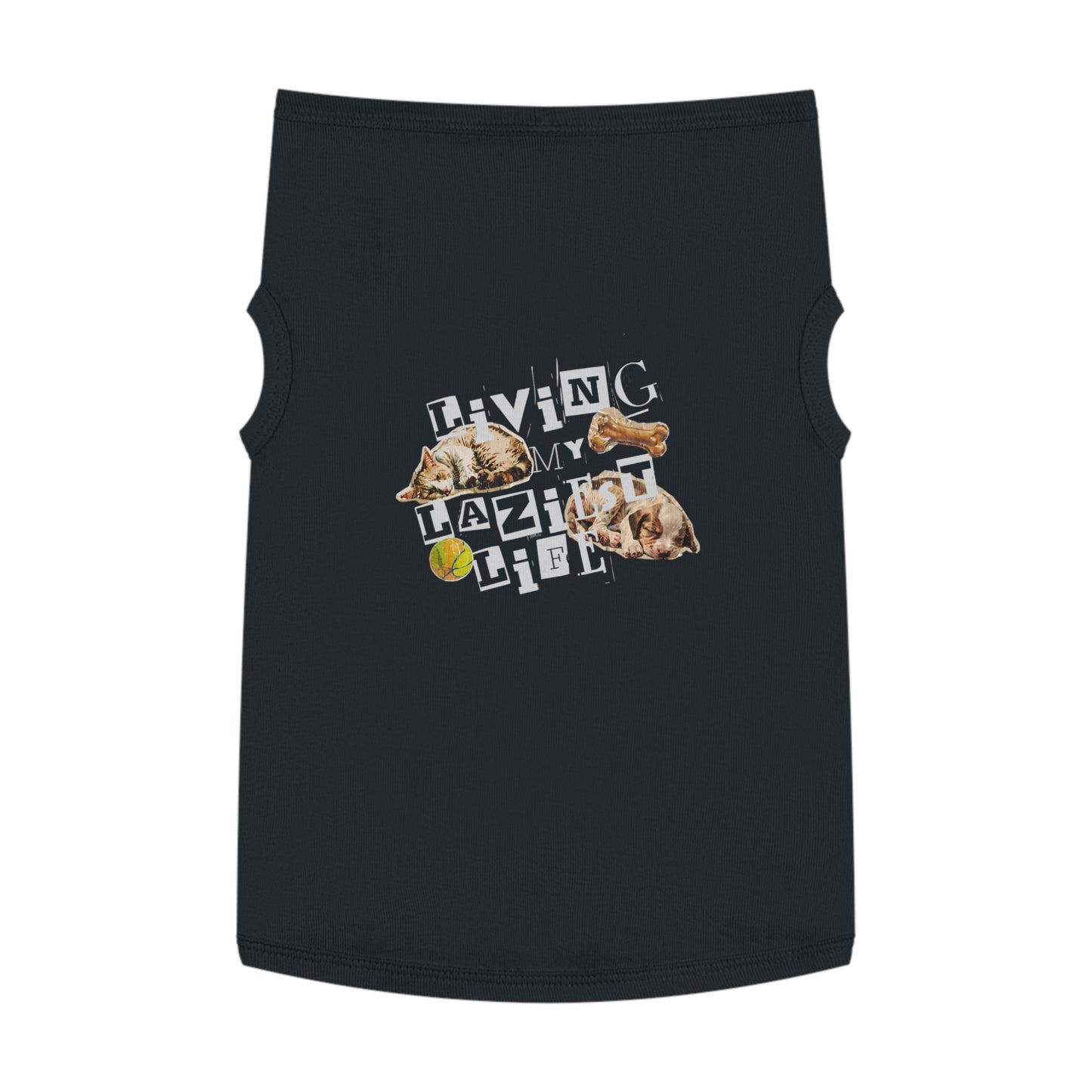 Living My Laziest Life – Funky Matching Pet Tank (Dog or Cat)
