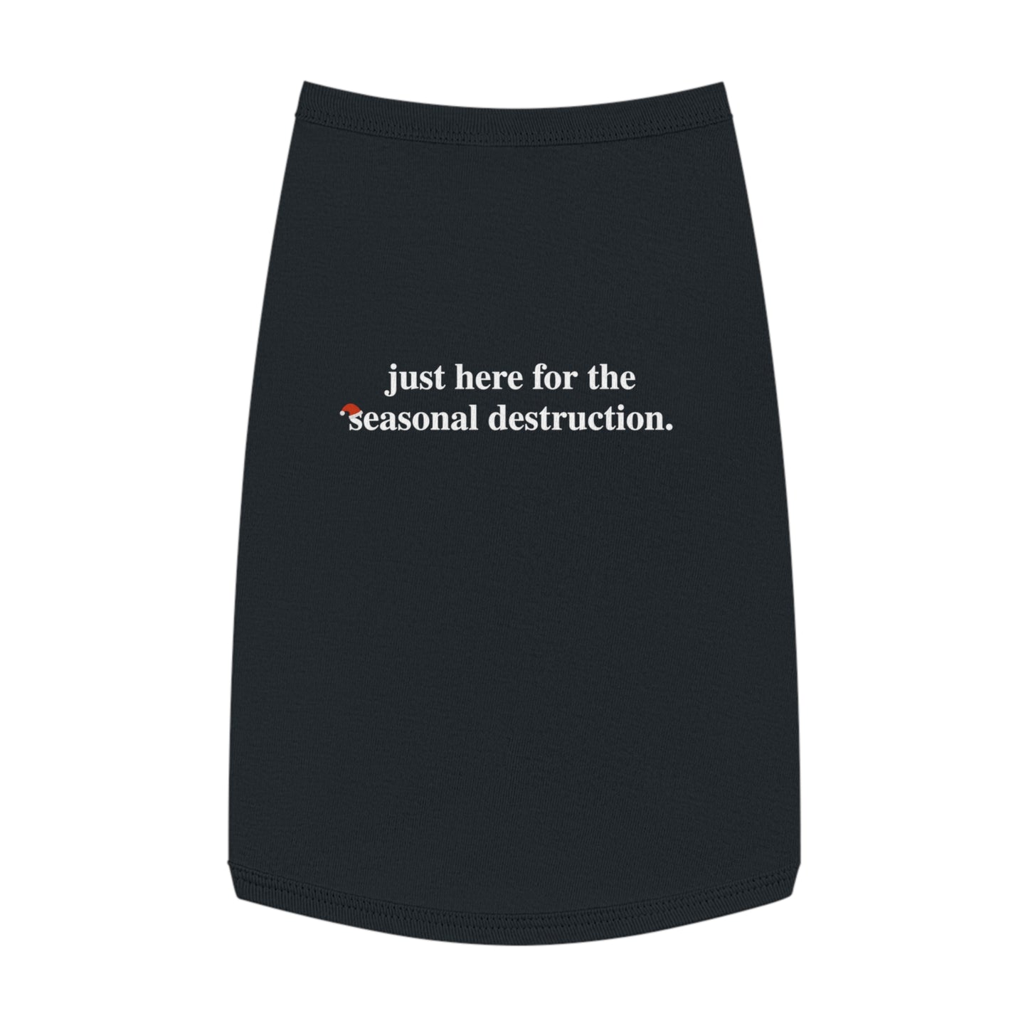 Seasonal Destruction – Tee for the Holiday Menace in Black