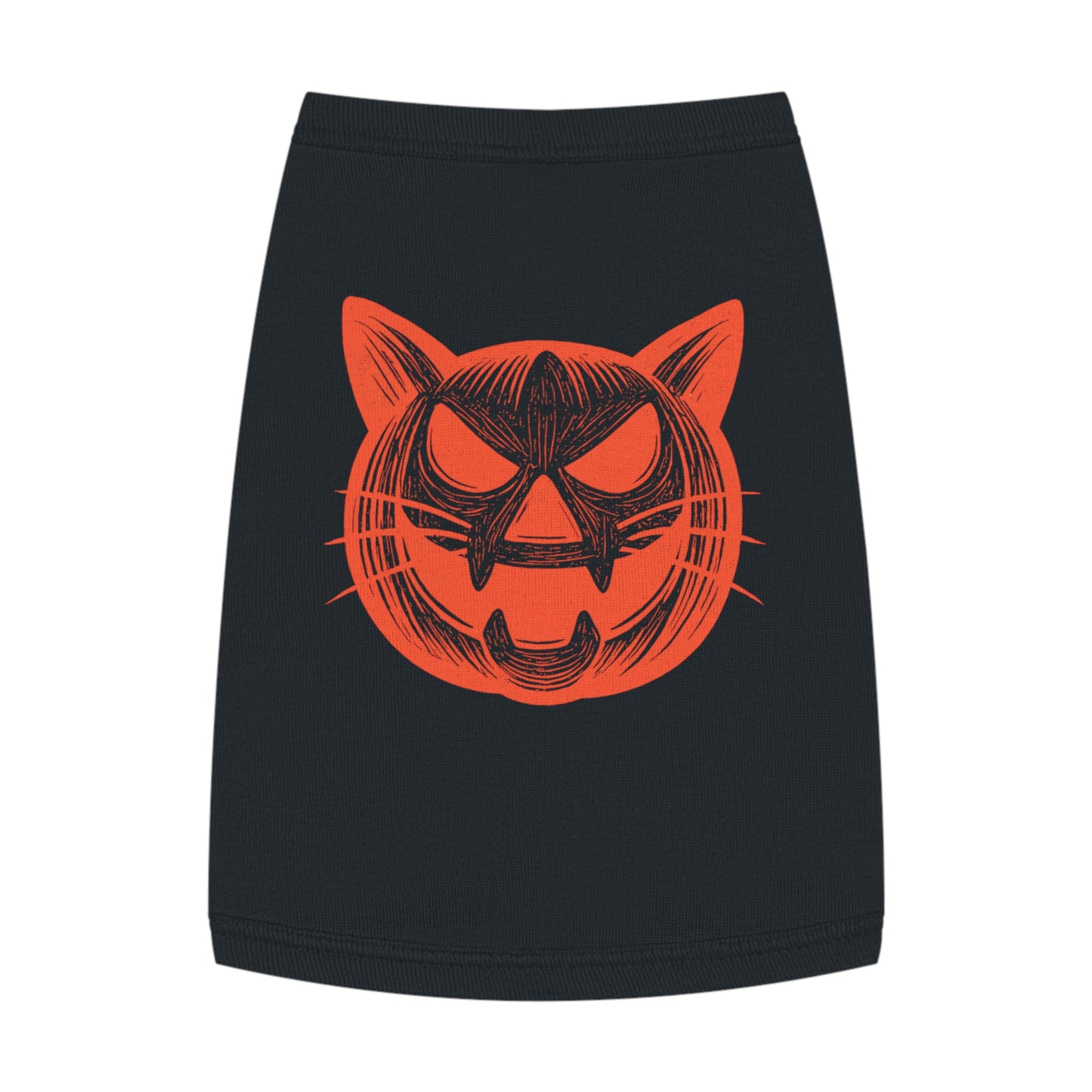 Pumpkin Purrs – Tee for the Feline Jack-o’-Lantern