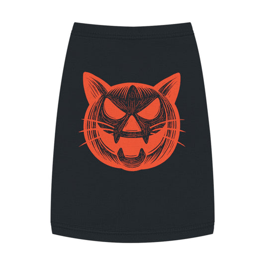 Pumpkin Purrs – Tee for the Feline Jack-o’-Lantern