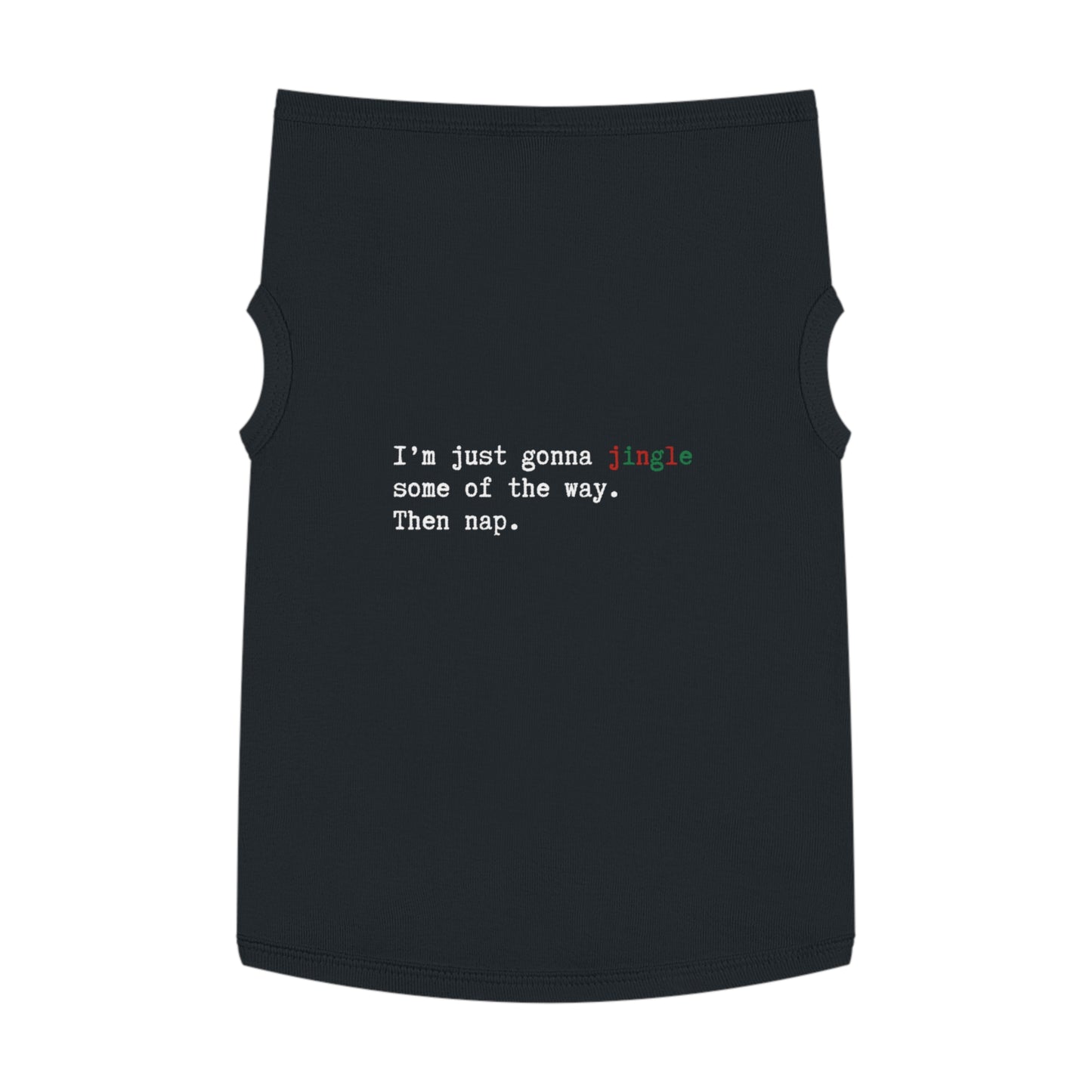 Jingle Some of the Way – Tee for the Nap-Ready Pup In Black